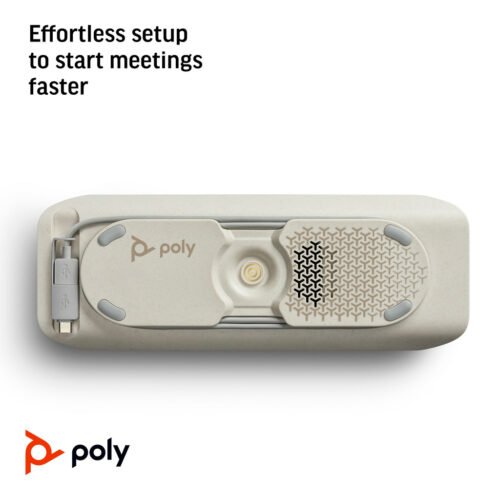 POLY Sync 40+ Microsoft Teams Certified USB-A USB-C Speakerphone +BT700 USB-A Adapter - Image 4