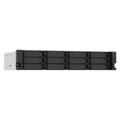 QNAP TS-1273AU-RP-8G NAS/storage server Rack (2U) Ryzen Embedded V1500B 8 GB DDR4 0 TB QNAP QTS Aluminium, Black - Image 4