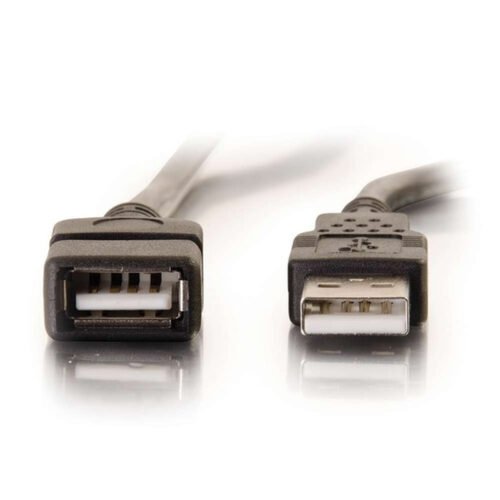 C2G 3.3ft (1m) USB 2.0 A Male to A Female Extension Cable - Black - Image 3