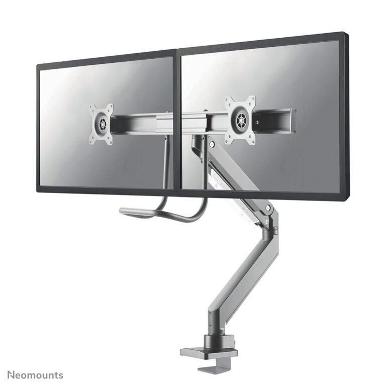 Neomounts NM-D775DXSILVER Monitor arm 10-32" - gas spring - Topfix - 180°-stop
