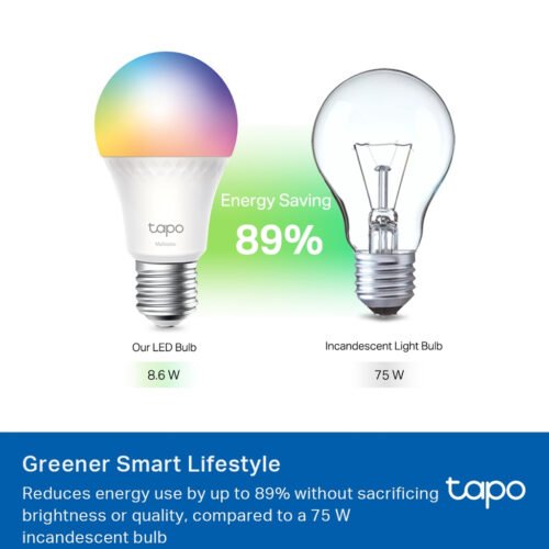 TP-Link Tapo Smart WiFi Light Bulb, Multicolor - Image 8