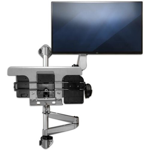 StarTech.com Wall Mount Workstation - Articulating Standing Desk w/ Ergonomic Height Adjustable Monitor Arm & Padded Keyboard T - Image 6
