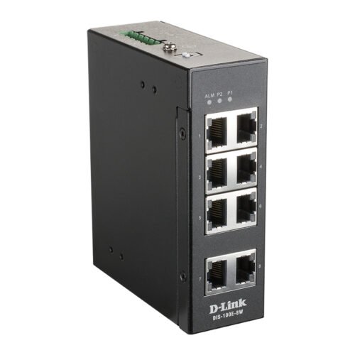 D-Link 8-Port Unmanaged Industrial Switch with 8 x 10/100 BaseT(X) ports