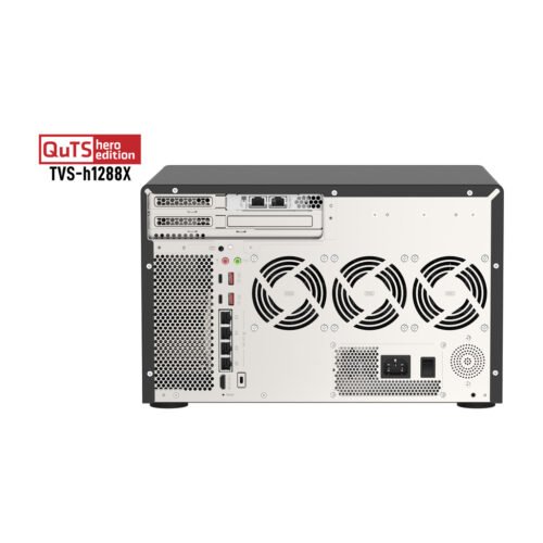 QNAP TVS-h1288X NAS Tower Intel® Xeon® W-1250 16 GB DDR4 0 TB QuTS hero Black - Image 2