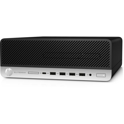 HP EliteDesk 705 G5 AMD Ryzen™ 5 PRO 3400G 8 GB DDR4-SDRAM 1 TB HDD Windows 10 Pro SFF PC Black - Image 2