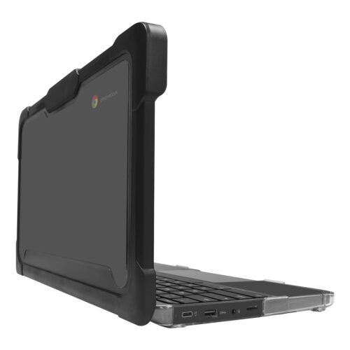 Techair TACHS005 Protective Hard Shell case for Lenovo 100e/100w 3rd Gen Chromebook (2-in-1), 11.6 black/clear - Image 2