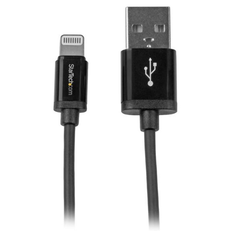 StarTech.com 1 m (3 ft.) USB to Lightning Cable - iPhone / iPad / iPod Charger Cable - High Speed Charging Lightning to USB Cab