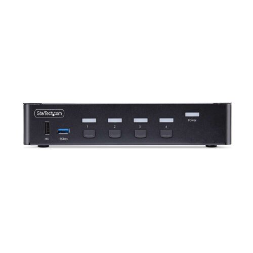 StarTech.com 4-Port DisplayPort KVM Switch, 8K 60Hz / 4K 144Hz, Single Display, DP 1.4, 2x USB 3.0 Ports, 4x USB 2.0 HID Ports, - Image 5
