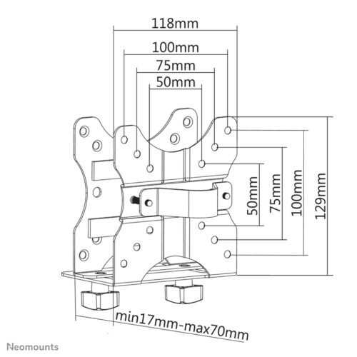 Neomounts NM-TC100BLACK Mini PC holder - max 5 kg - universal - Image 12