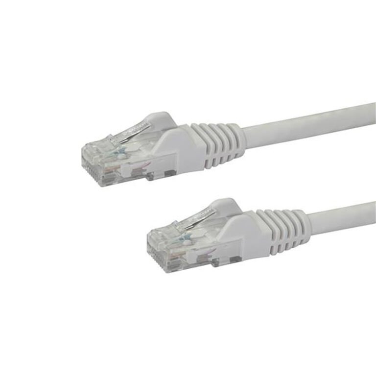 StarTech.com 10m CAT6 Ethernet Cable - White CAT 6 Gigabit Ethernet Wire -650MHz 100W PoE RJ45 UTP Network/Patch Cord Snagless