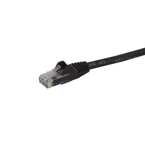 StarTech.com 15m CAT6 Ethernet Cable - Black CAT 6 Gigabit Ethernet Wire -650MHz 100W PoE RJ45 UTP Network/Patch Cord Snagless - Image 2