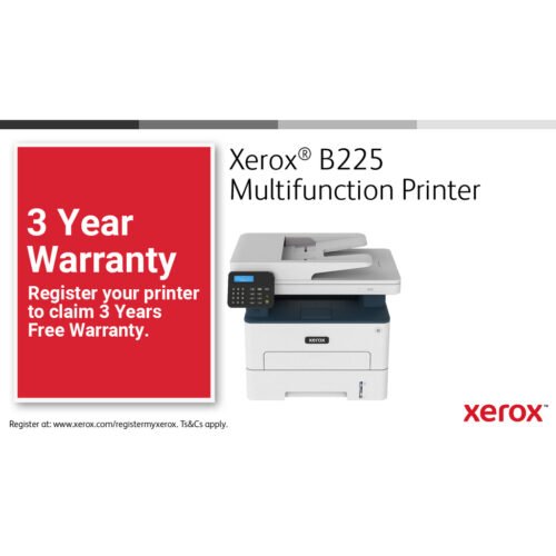 Xerox B225 A4 34ppm Wireless Duplex Copy/Print/Scan PS3 PCL5e/6 ADF 2 Trays 251 Sheets UK - Image 12