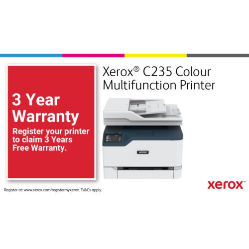 Xerox C235 A4 22ppm Wireless Copy/Print/Scan/Fax PS3 PCL5e/6 ADF 2 Trays Total 251 Sheets UK - Image 15