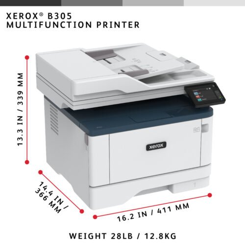 Xerox B305 A4 38ppm Wireless Duplex Copy/Print/Scan PS3 PCL5e/6 2 Trays 350 Sheets UK - Image 17