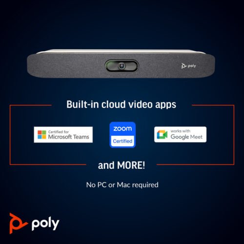 POLY Studio X30 All-In-One Video Bar with TC8 Controller Kit - Image 7