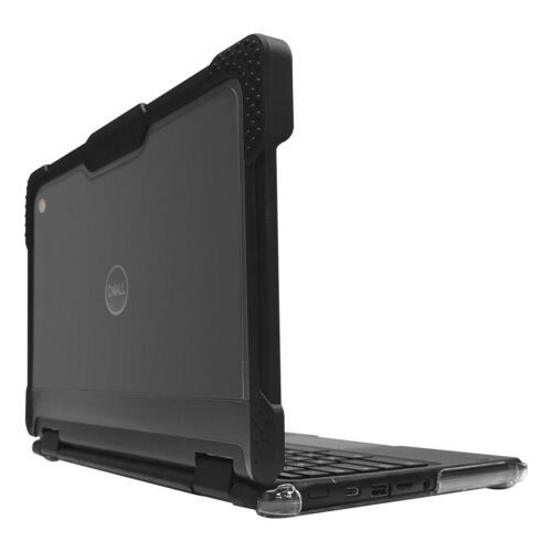 Techair TACHS007 Protective Hard Shell case for Dell 3100/3110 Clamshell & Touschscreen 2 in 1 Chromebook, 11.6 black/clear - Image 2