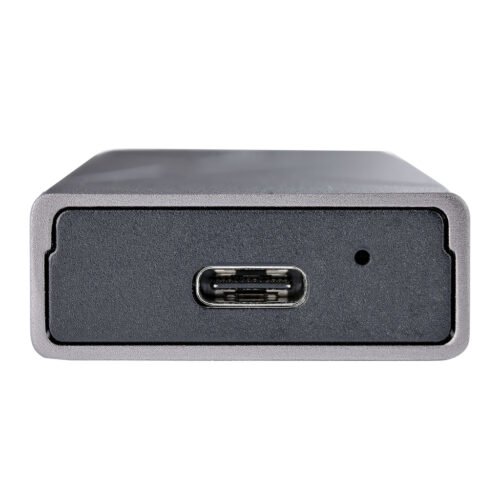StarTech.com USB-C 10Gbps to M.2 NVMe or M.2 SATA SSD Enclosure - Tool-free External M.2 PCIe/SATA NGFF SSD Aluminum Case - USB - Image 3