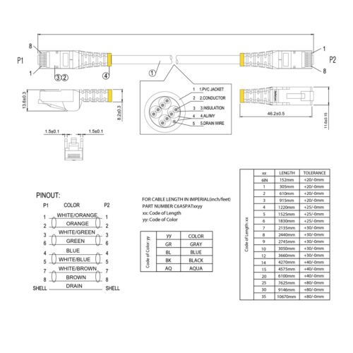 StarTech.com 1.5 m CAT6a Patch Cable - Shielded (STP) - 100% Copper Wire - Snagless Connector - Black - Image 8