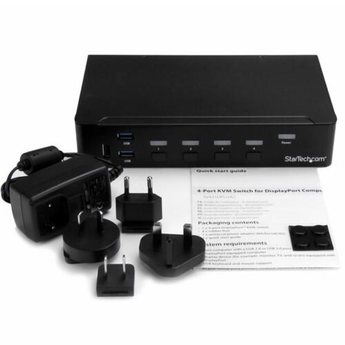 StarTech.com 4-Port DisplayPort KVM Switch - USB 3.0 - 4K 30Hz - Image 7