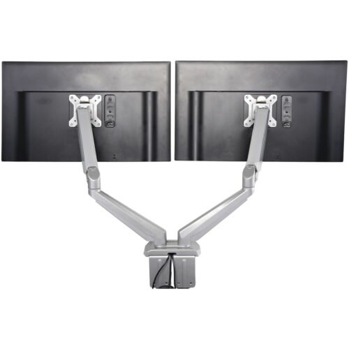 StarTech.com Desk Mount Dual Monitor Arm with USB & Audio - Desk Clamp VESA Mount for up to 32 inch Displays - 2x USB, 2x 3.5mm - Image 13
