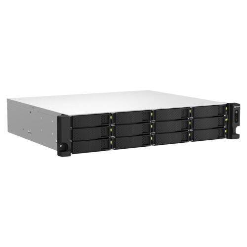 QNAP TS-1264U-RP NAS Rack (2U) Intel® Celeron® 8 GB DDR4 0 TB QNAP QTS Aluminium, Black - Image 7
