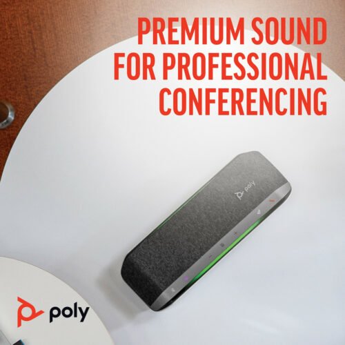 POLY Sync 40+ Microsoft Teams Certified USB-A USB-C Speakerphone +BT700 USB-A Adapter - Image 7