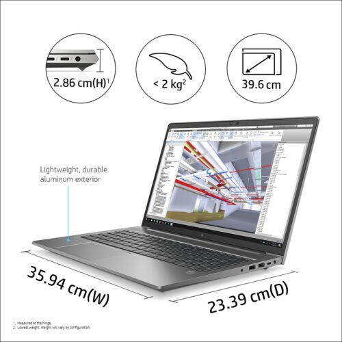 HP ZBook Power G7 Intel® Core™ i7 i7-10750H Mobile workstation 39.6 cm (15.6") Full HD 16 GB DDR4-SDRAM 256 GB SSD N - Image 7