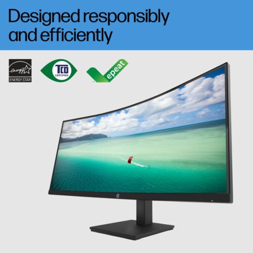 HP P34hc G4 WQHD USB-C Curved Monitor - P34hc - Image 5