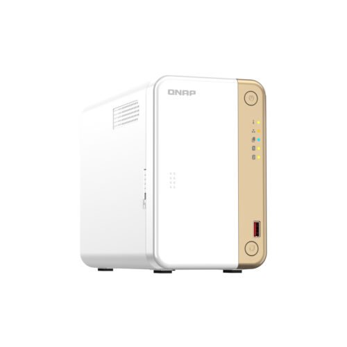 QNAP TS-262 NAS Tower Intel® Celeron® N4505 4 GB 0 TB QNAP QTS Gold, White - Image 9