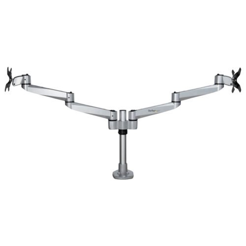 StarTech.com Desk Mount Dual Monitor Arm - Premium Articulating Monitor Arm - up to 30” VESA Mount Displays - Height Adjustab - Image 2