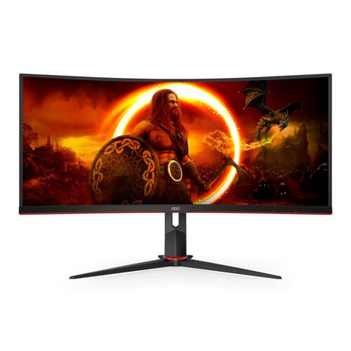 AOC G2 CU34G2XP computer monitor 86.4 cm (34") 3440 x 1440 pixels UltraWide Quad HD LED Black - Image 2
