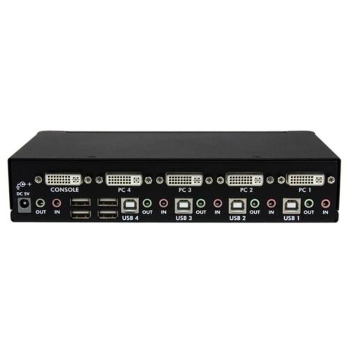 StarTech.com 4 Port High Resolution USB DVI Dual Link KVM Switch with Audio - Image 3