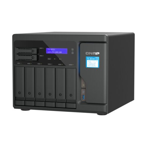 QNAP TS-855X SAN Tower Intel Atom® C5125 8 GB DDR4 0 TB QNAP QTS Black - Image 6