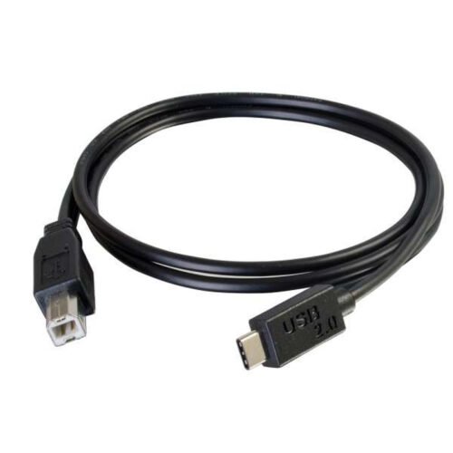 C2G 2m USB 2.0 USB Type C to USB B Cable M/M - USB C Cable Black - Image 4