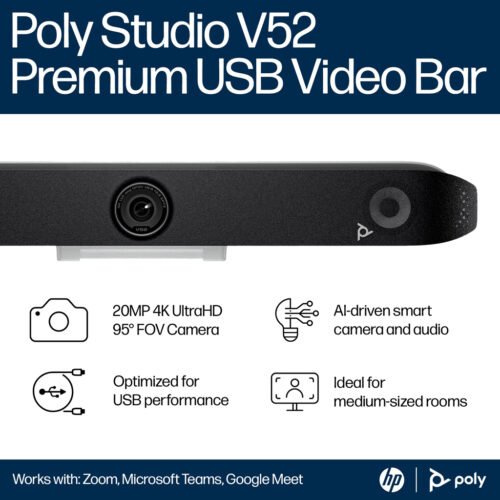 POLY Studio V52 USB Video Bar - Image 9