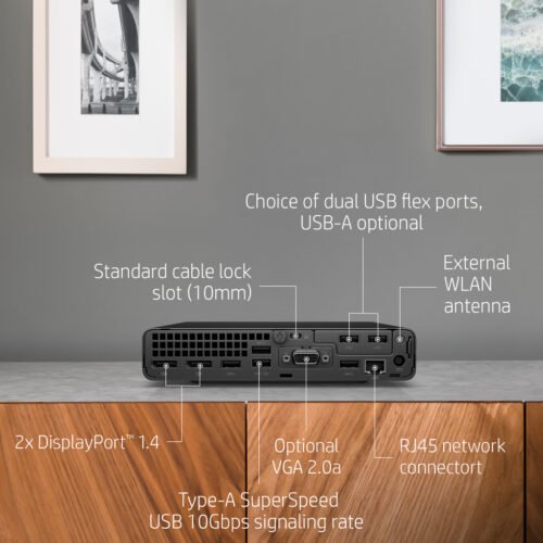 HP EliteDesk 800 G6 Intel® Core™ i7 i7-10700T 8 GB DDR4-SDRAM 256 GB SSD Windows 11 Pro Mini PC Black - Image 25