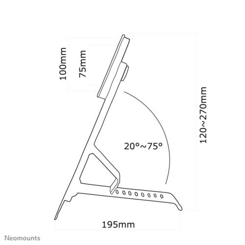 Neomounts FPMA-D825BLACK Monitor stand 10-27" - tiltable - Image 5