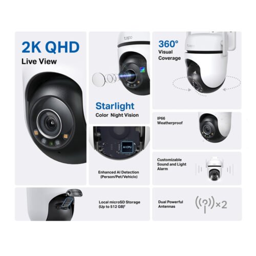 TP-Link Tapo Outdoor Pan/Tilt Security Wi-Fi Camera - Image 2