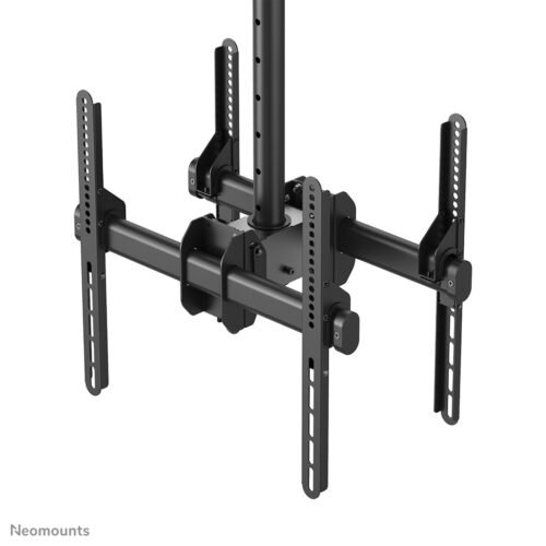 Neomounts NM-C440DBLACK Dual monitor/TV mount ceiling 32-60" - h 56-91 cm - Image 5