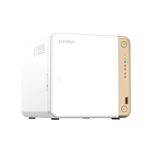 QNAP TS-462-4G NAS/storage server Tower Intel® Celeron® N4505 4 GB DDR4 0 TB QNAP QTS White - Image 3
