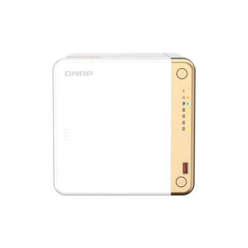 QNAP TS-462-4G NAS/storage server Tower Intel® Celeron® N4505 4 GB DDR4 0 TB QNAP QTS White