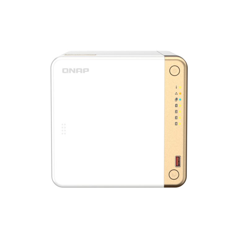 QNAP TS-462-4G NAS/storage server Tower Intel® Celeron® N4505 4 GB DDR4 0 TB QNAP QTS White