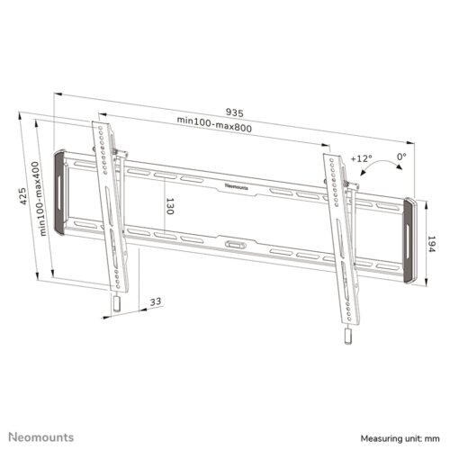 Neomounts WL35-550BL18 TV mount wall 43-86" - tiltable - easy install - Image 20