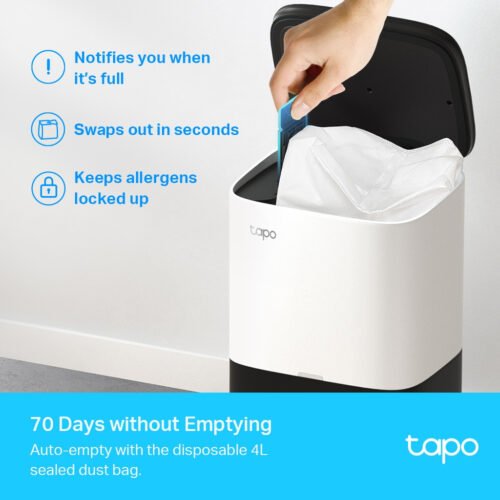 TP-Link Tapo RV30 Plus 4.4 L Bagless Black, Grey, White - Image 6