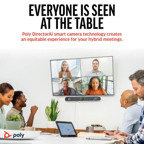 POLY Studio X52 All-In-One Video Bar with TC10 Controller Kit - Image 2