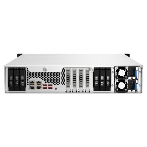 QNAP TS-h1887XU-RP NAS Rack (2U) Intel Xeon E E-2334 16 GB DDR4 0 TB QuTS hero Black, White - Image 3