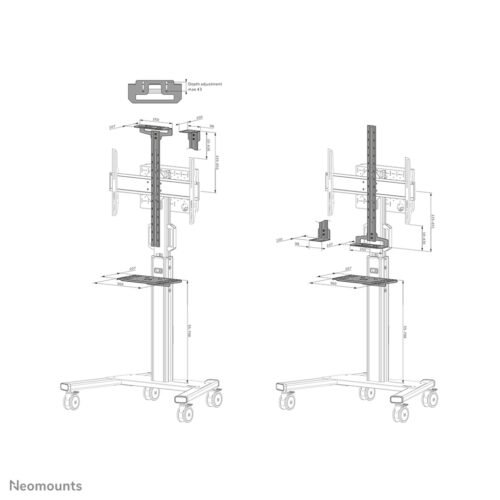 Neomounts AV1-825BL Videobar and multimedia kit - universal - Image 16