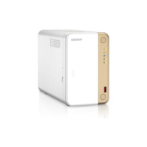 QNAP TS-262 NAS Tower Intel® Celeron® N4505 4 GB 0 TB QNAP QTS Gold, White - Image 3