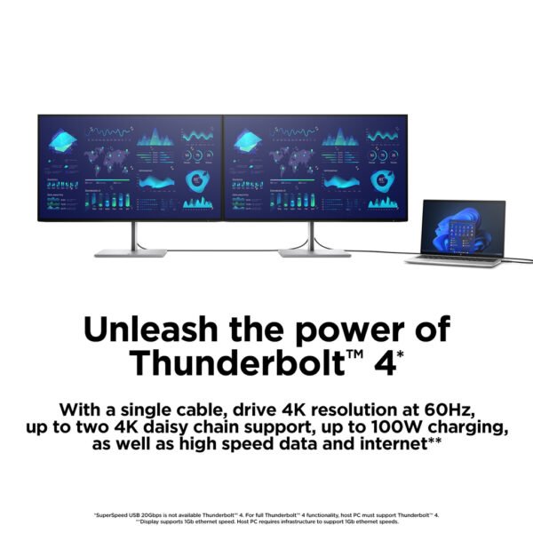 HP E34m G4 WQHD Curved USB-C Conferencing Monitor - Image 5