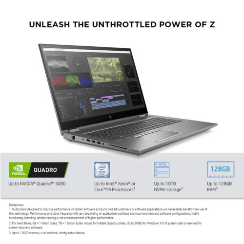 HP ZBook Fury 17 G7 Intel® Core™ i7 i7-10750H Mobile workstation 43.9 cm (17.3") Full HD 16 GB DDR4-SDRAM 1.51 TB SS - Image 10